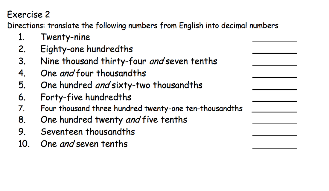 How to write one and forty seven ten thousandths